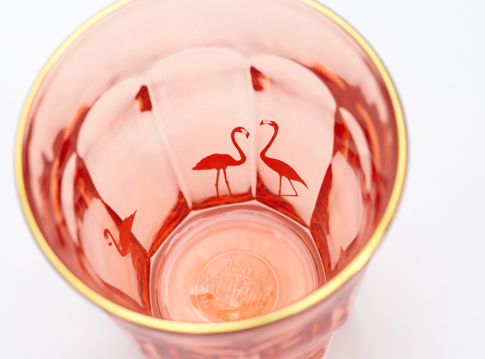 glass cup flamingo duralex deszo