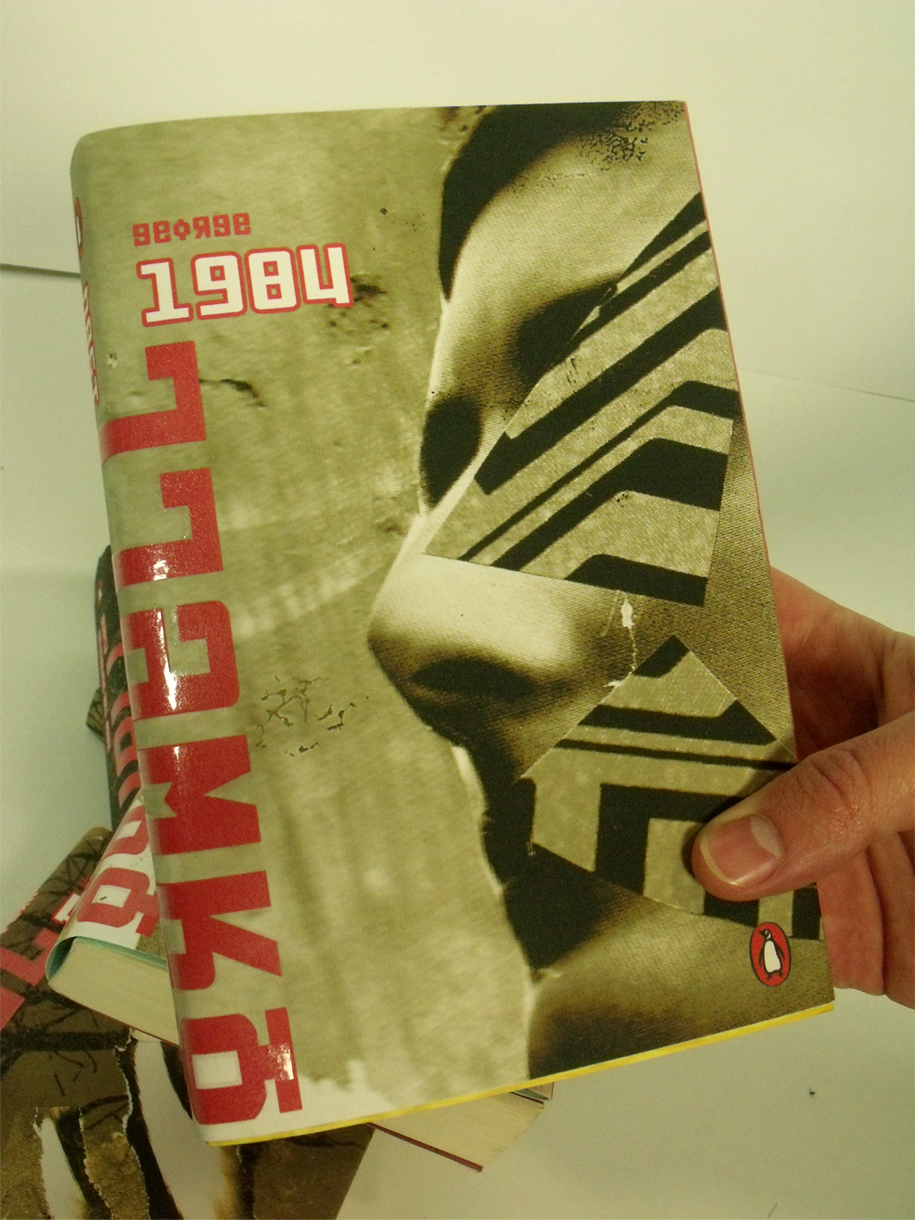 George Orwell book Book Series Soviet Dada Anti Art Russian Constructivist communism Stalinism Totalitarianism spot varnish book design Propaganda
