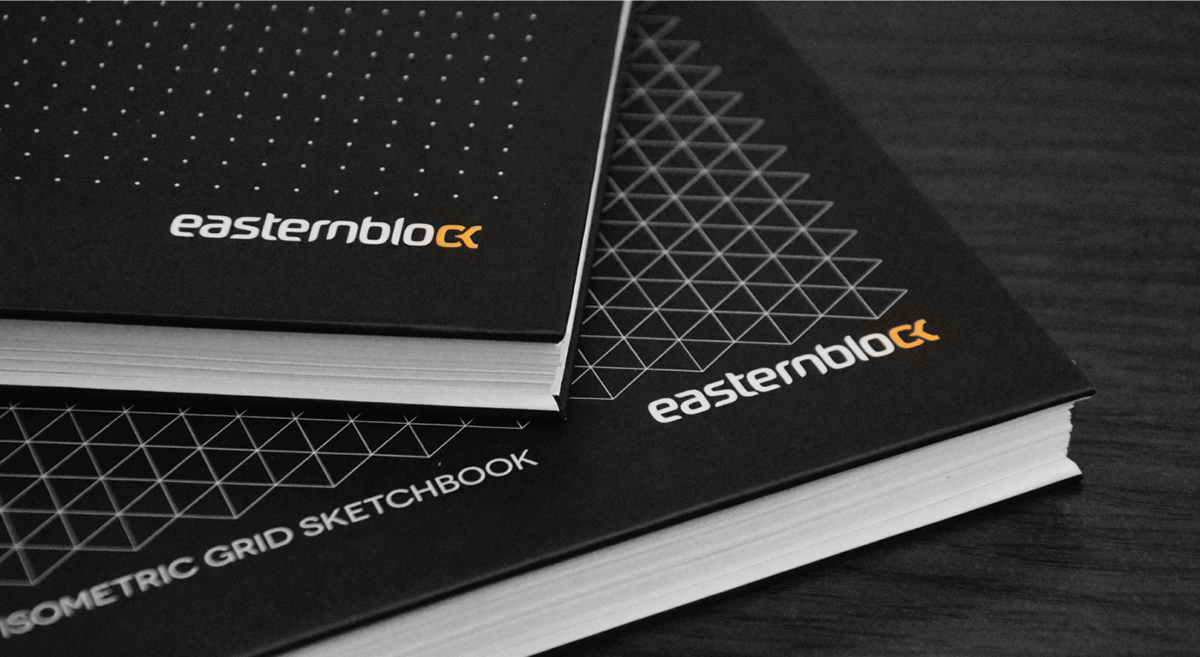 notebook Dot grid Isometric grid easternblock sketchbook graphic design 