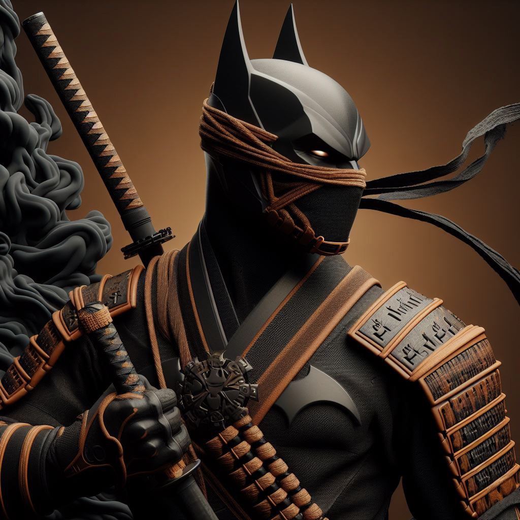 batman SuperHero comics Character design  Graphic Designer design ninja art 3D Render