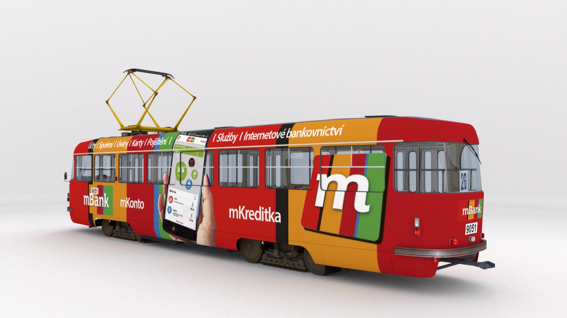 tram prague mBank