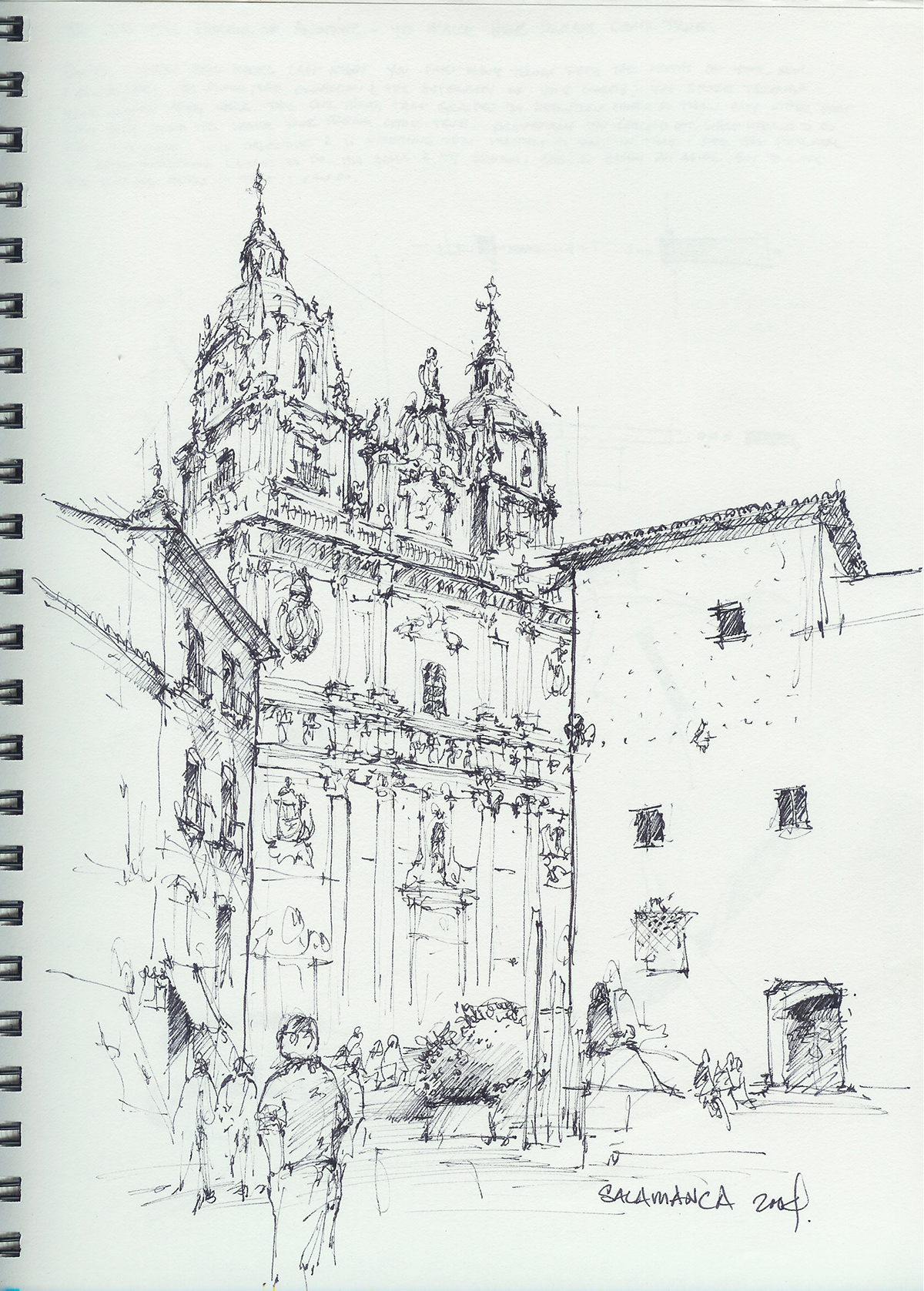 Fall 2004 VAS spain Europe sketching Camino de Santiago Architectural studies pen and ink