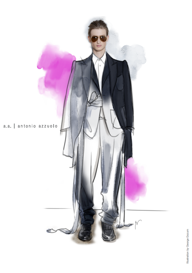 Adobe Portfolio Menswear fashion illustration digital manipulation