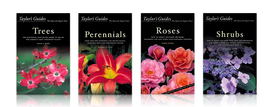 Adobe Portfolio Taylor's guides Book Series book jacket design book design trade cover gardening books gardens hard cover Series Design taylor's