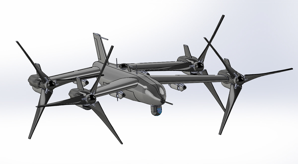 drone drone design fadi faditech lebanon Military military design VTOL aircraft vtol concept VTOL DRONE