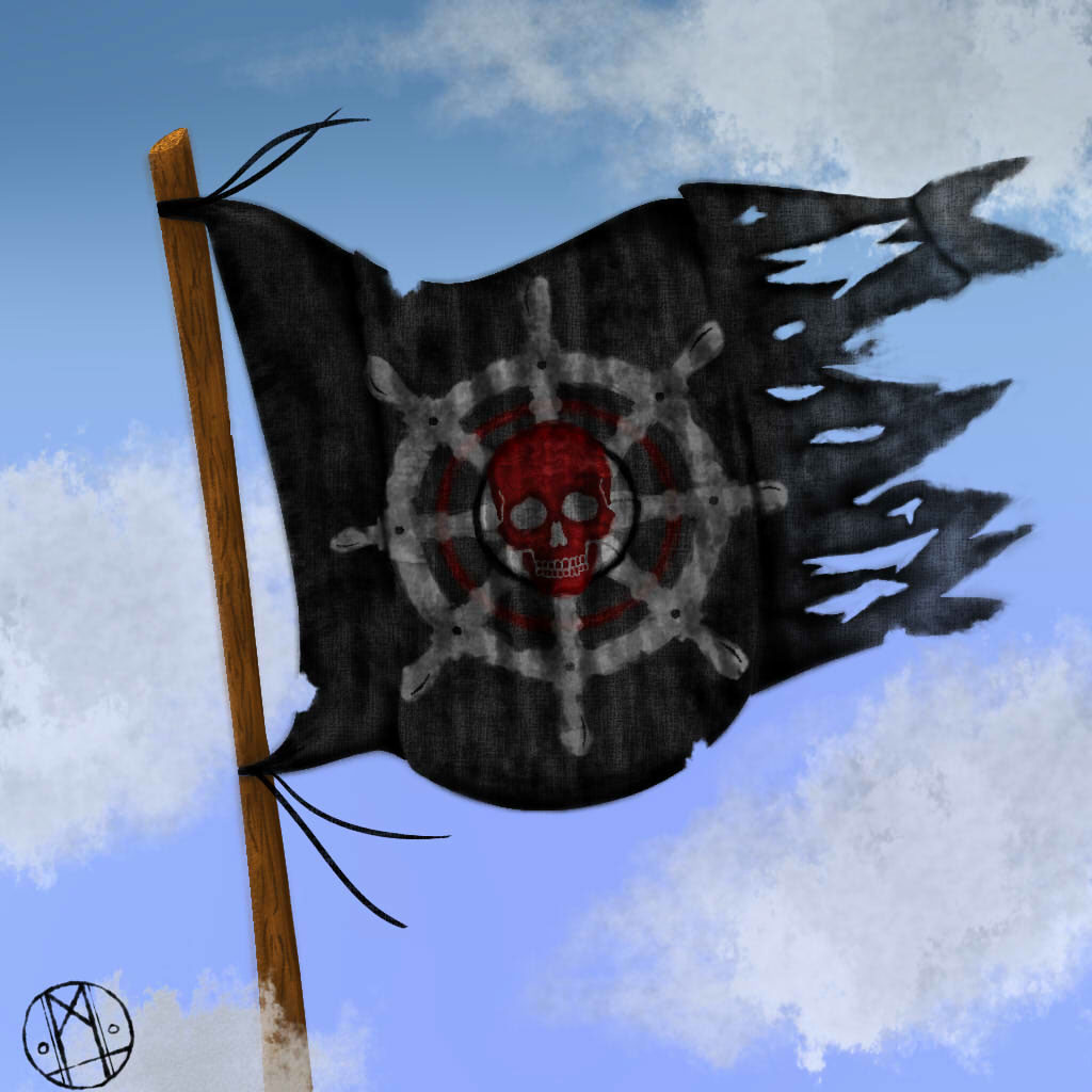 pirate flag black