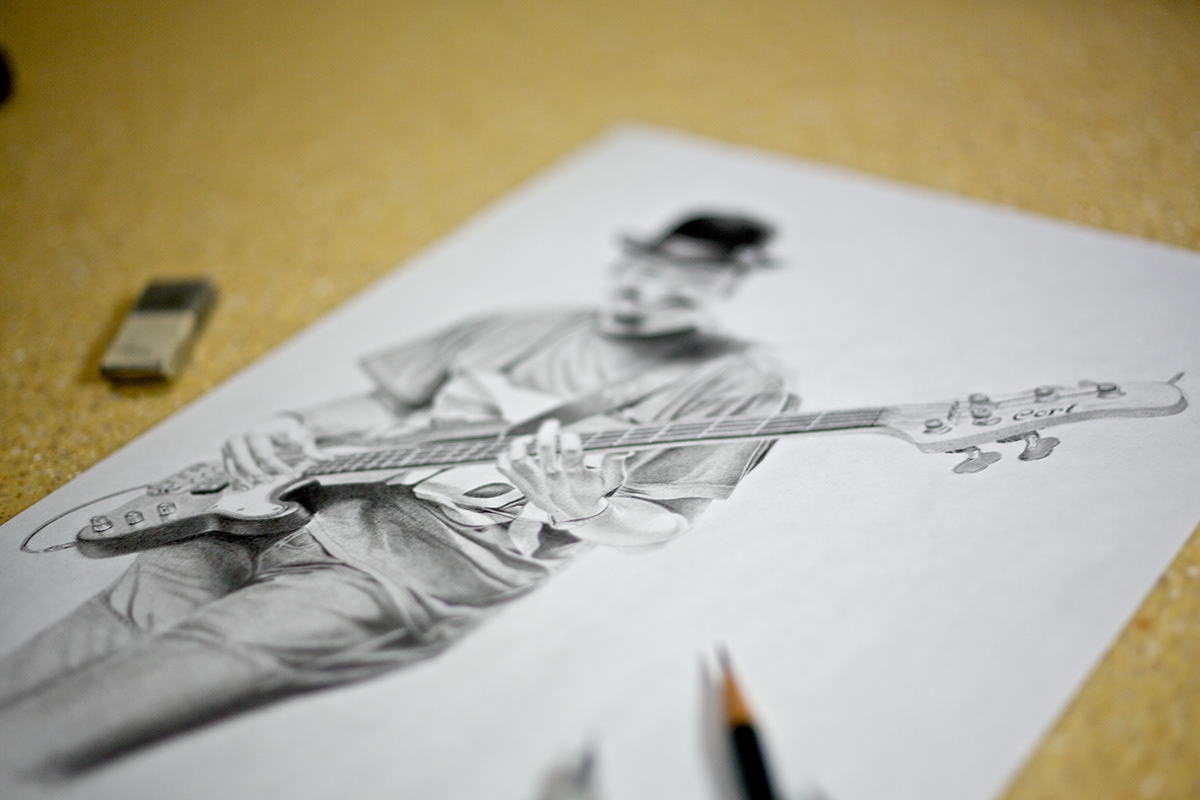 pencil graphite portrait