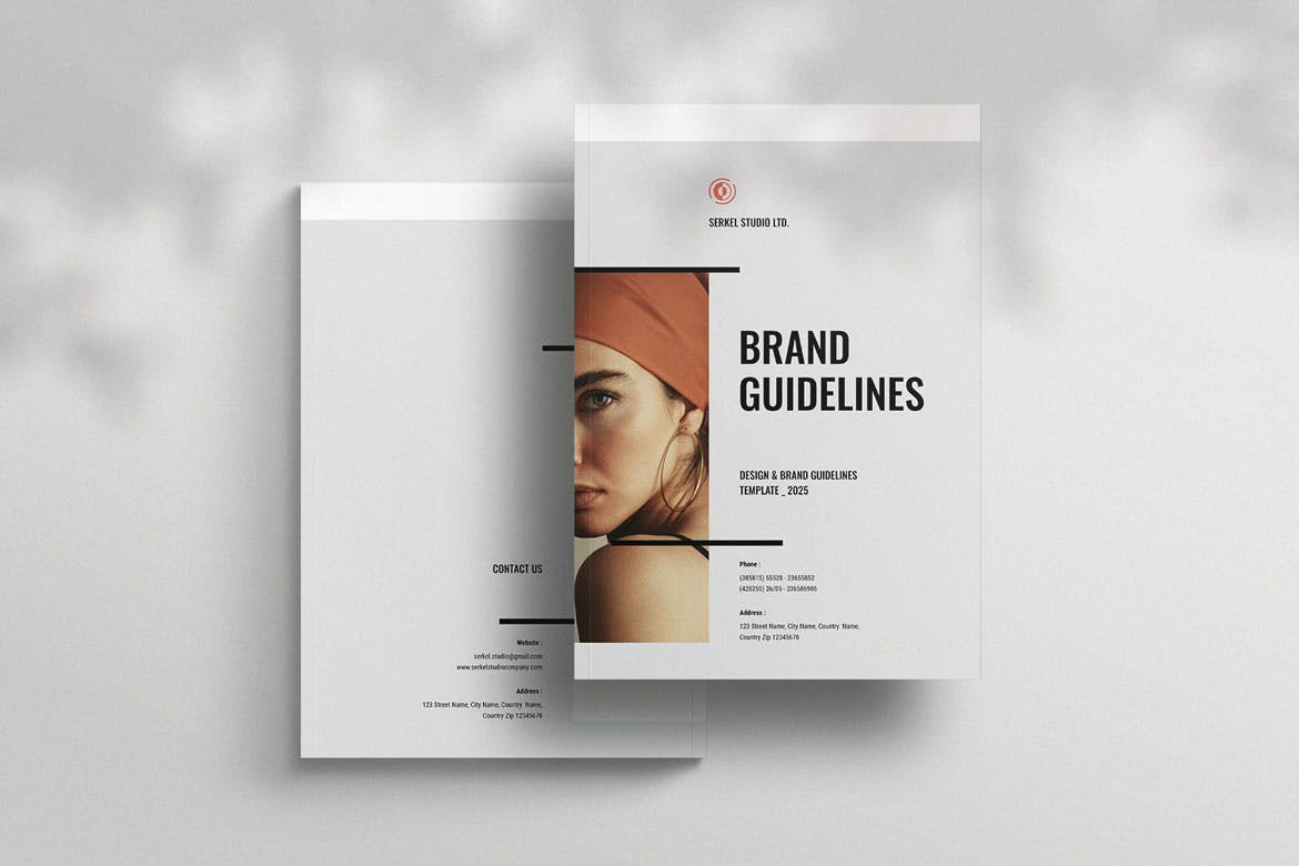 brand guidelines identity Layout book brochure branding  InDesign indd Guide Stationery