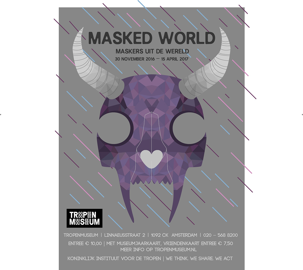 eva tromp kw1c tropenmuseum Maskers Masked World posters