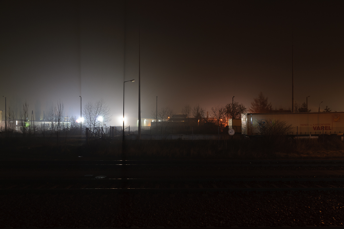 night fog city no people light loneliness dark long exposuer Suburban outdoors