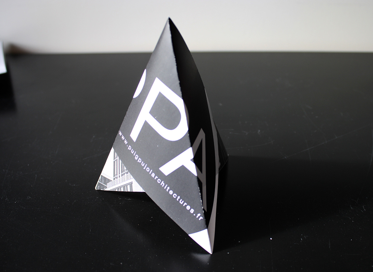 Puig Pujol Architecture plaquette commerciale pyramid ppa black and white editorial flyer leaflet