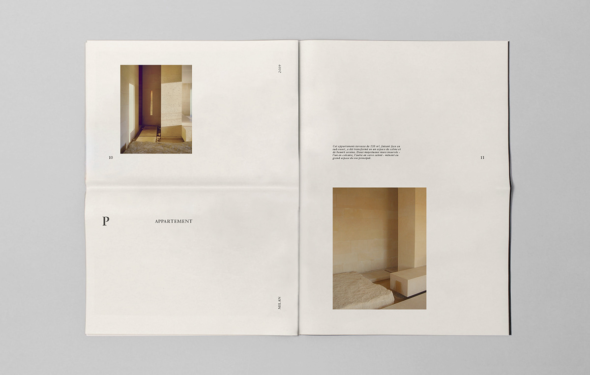 beige minimal Layout architecture curation print paper Typeface image instagram