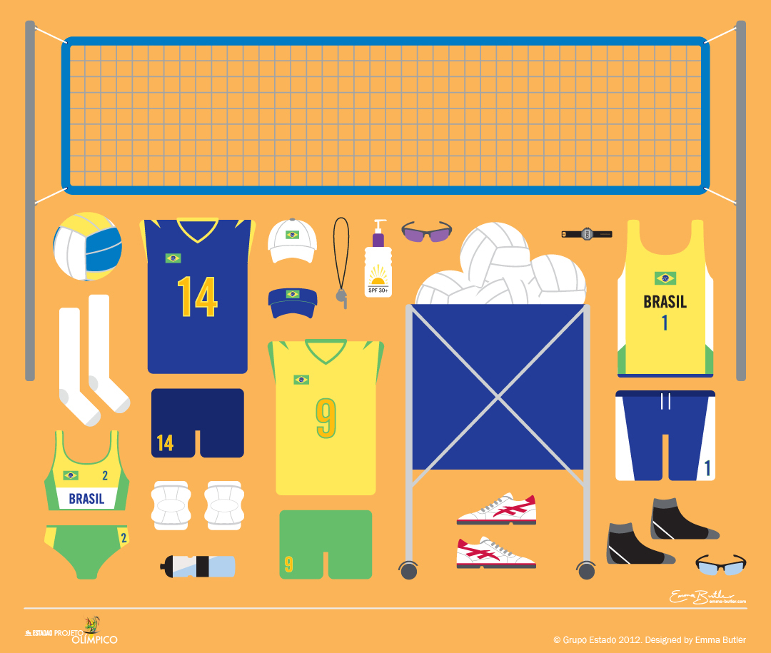 Brazil Olympics soccer sports poster