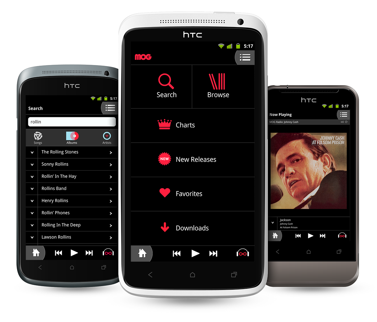 android  Music mobile mog  streaming  cloud
