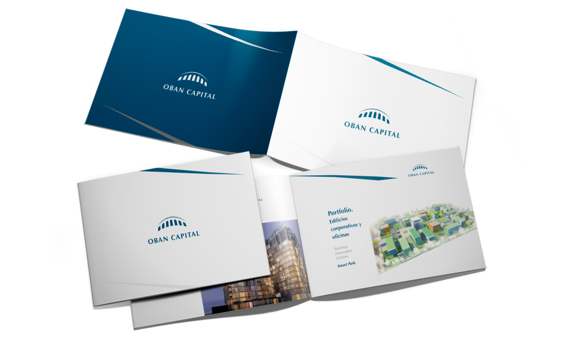 Oban capital Real state realstate logo business card