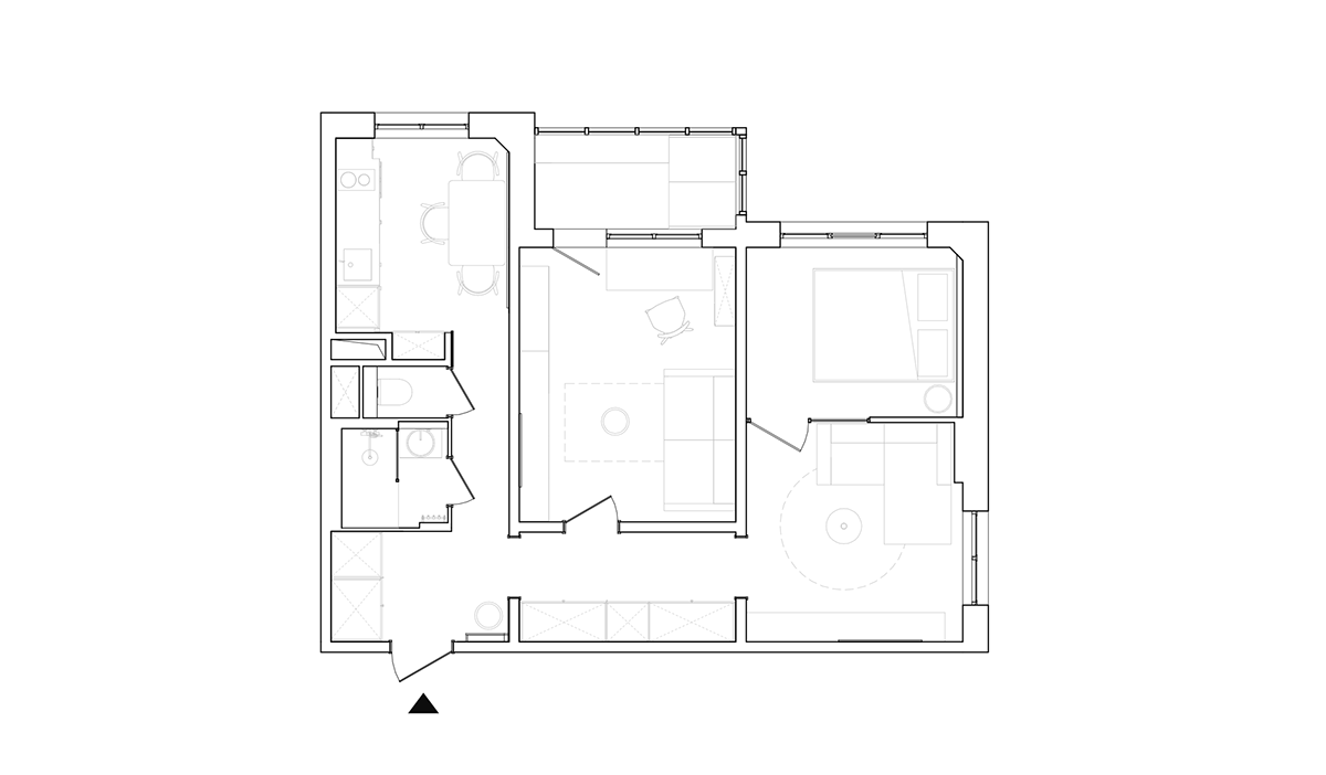 apartment architecture architecture design design flat Interior interior design  Minimalism modern visualization