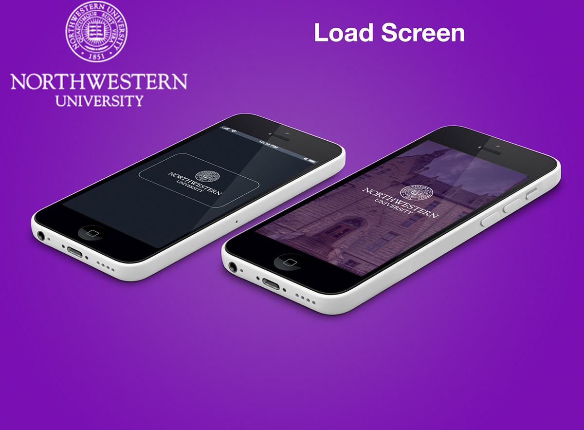 northwestern University app Interface design user Experience