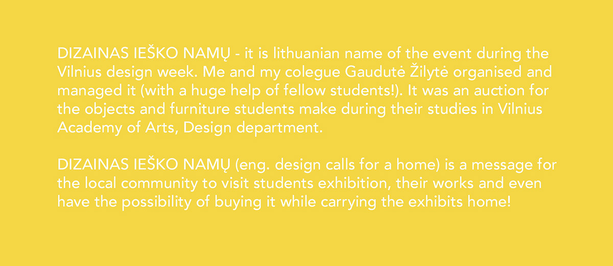 design auction branding  Exhibition  student yellow designweek