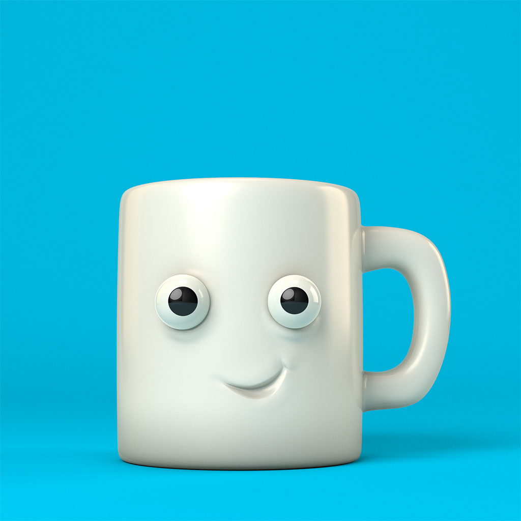 CGI Coffee Character