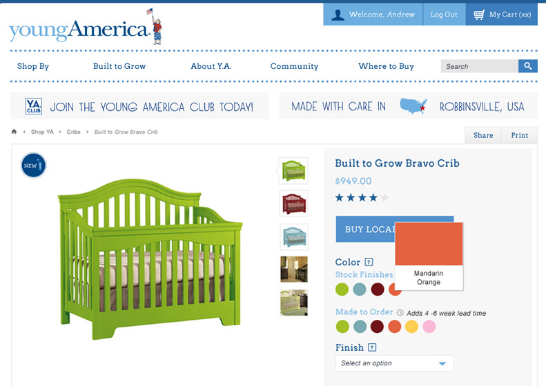 young america commerce Ecommerce furniture