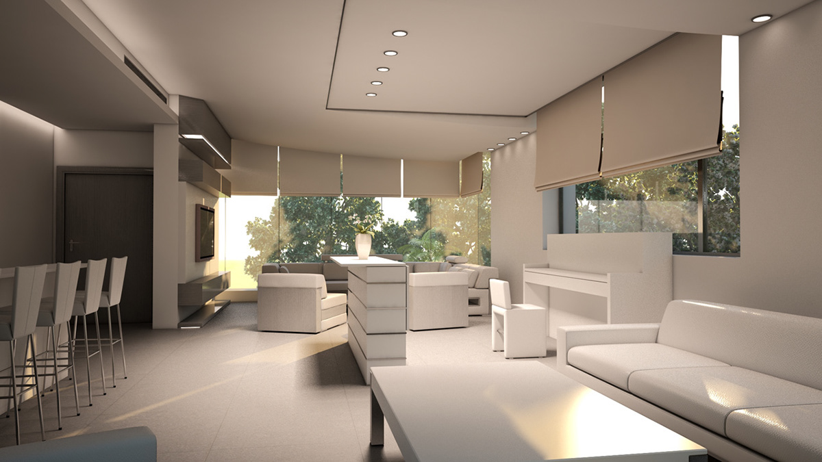 apartment Interior interiordesign design lebanon 3D Render modeling
