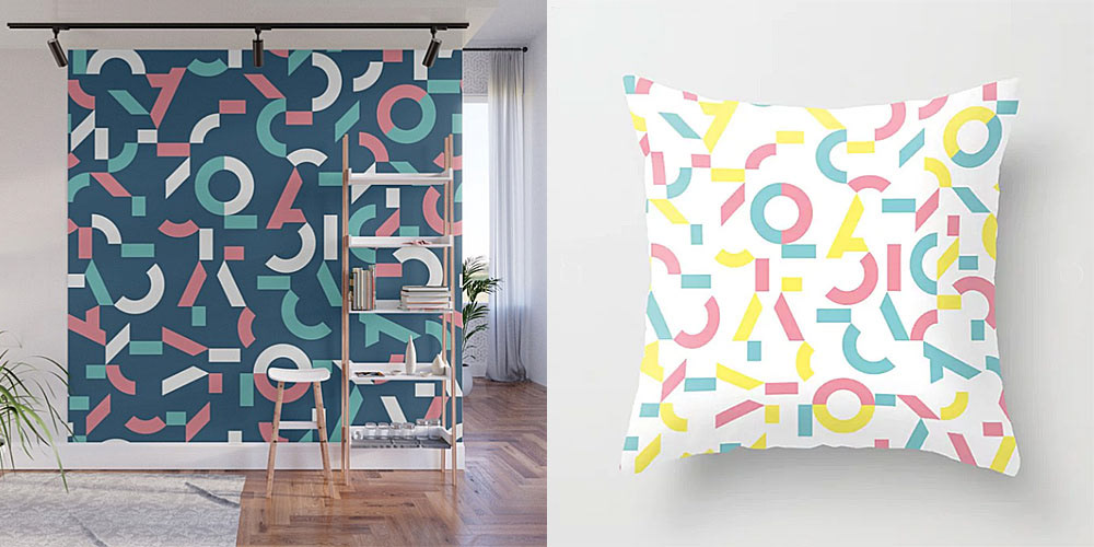 seamless pattern background fabric decorative print texture trendy
