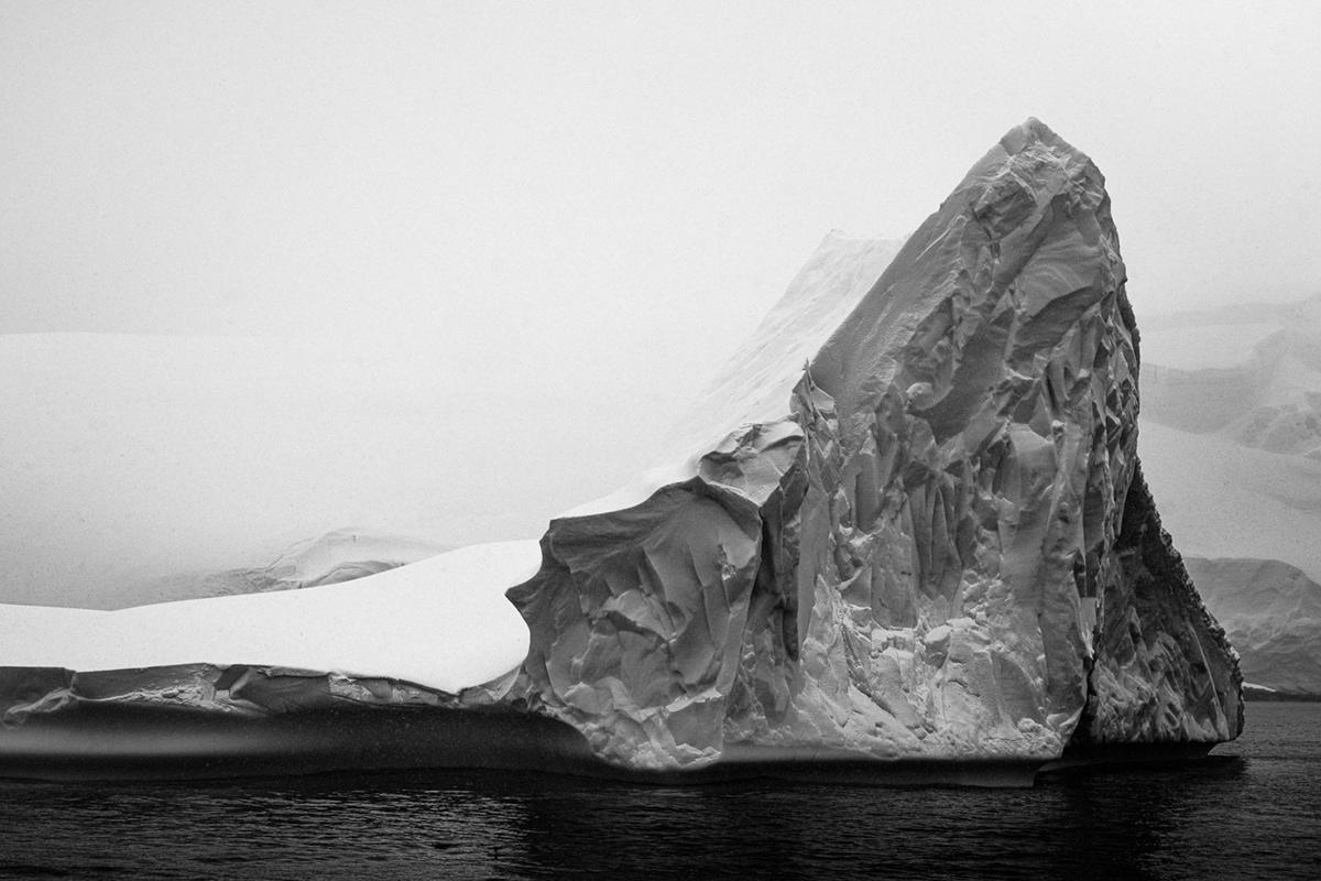 antarctica black & white clouds frozen ice iceberg Landscape mountains Ocean water