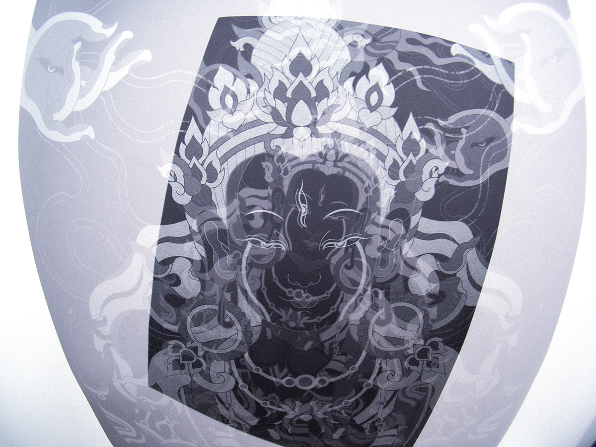 art Buddha buddhism Digital Art  ILLUSTRATION  thangka