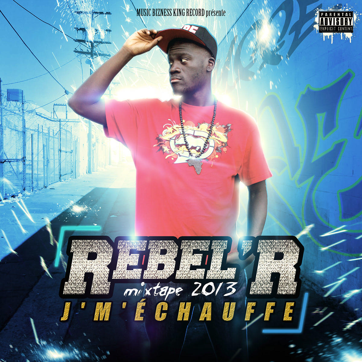 visual-ize design rebel'r mixtape cover cd hip hop Urban French rap new school artist