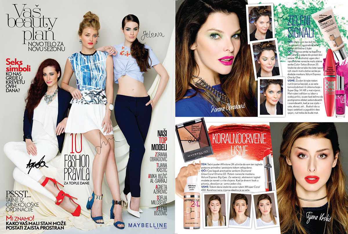 magazines beauty models editorial make-up