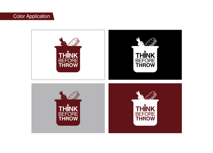Communication Design branding  graphic design  social campaign Food waste IIT Design Project Think Before Throw Advertising 