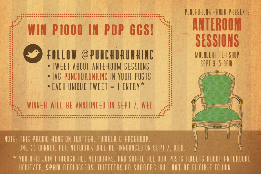 anteroom sessions punchdrunk Inc Event poster tarp Web banner graphic filipino philippines
