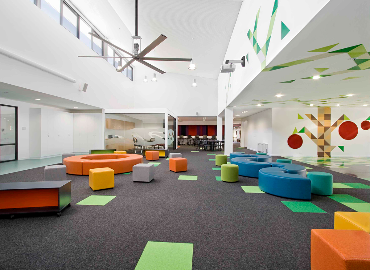 primary school school Colour Interiors Colour Patterns Learning Environment