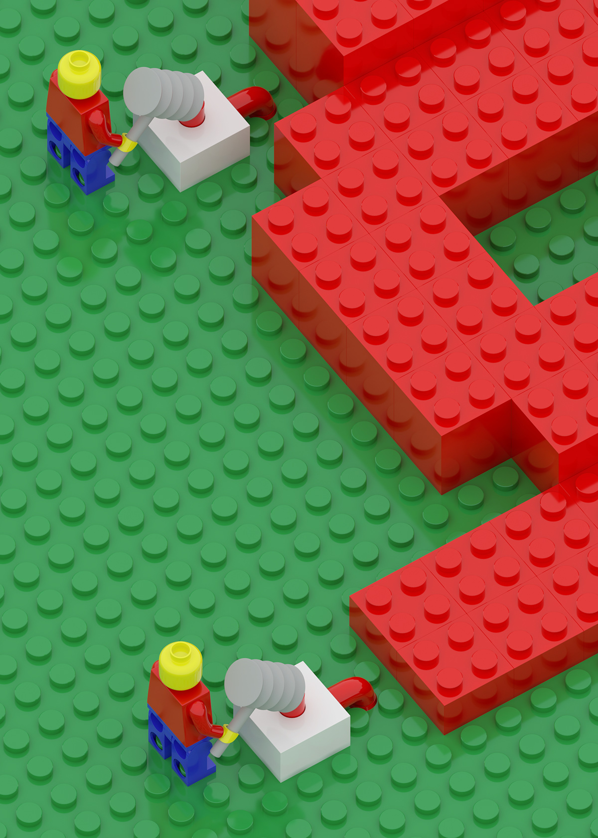 LEGO 3D LoopAnimation Maya photoshop aftereffects PremierePro