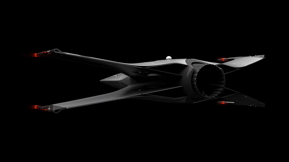 3D CGI concept art industrial design  Render Rhino Scifi ship Starwars vray
