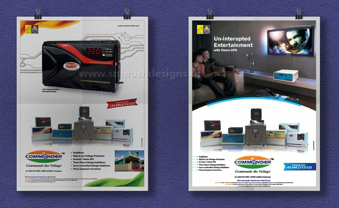 Logo Refinement brochure & Website Design poster