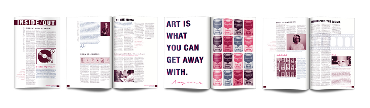 Adobe Portfolio newsletter Direct mail moma Andy Warhol modern