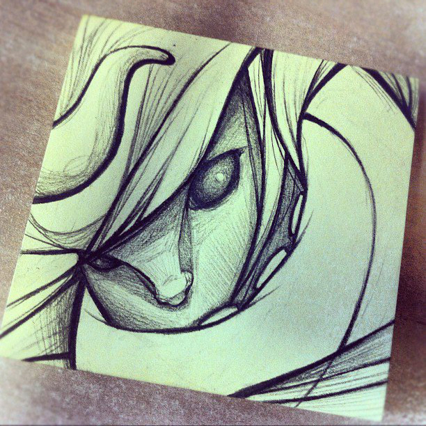 sketch sketches doodles Demons demon concept art
