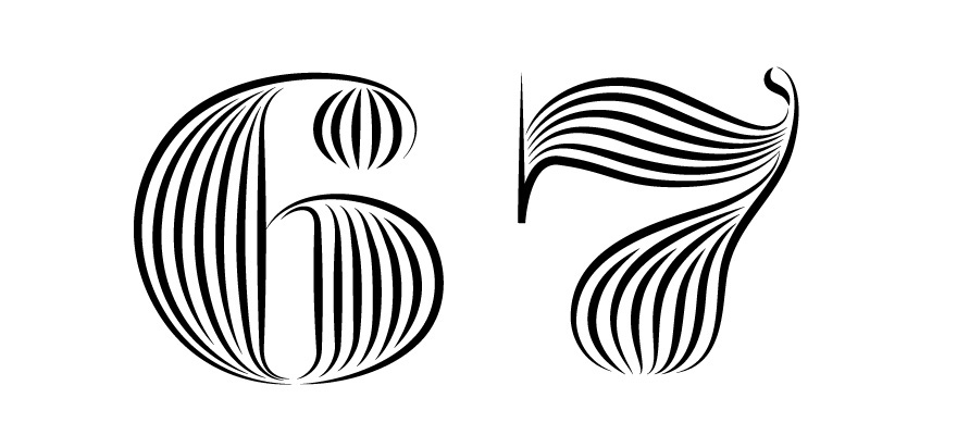 reflected font font design display font decorative font Bespoke Font Steve Hanzic flip group branding font