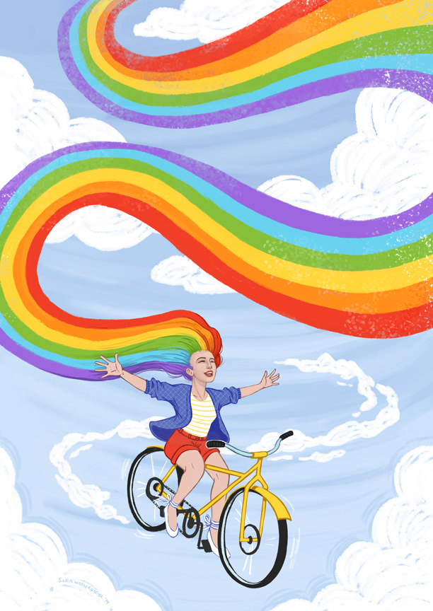 Bicycle rainbow adventure freedom Liberation Bike