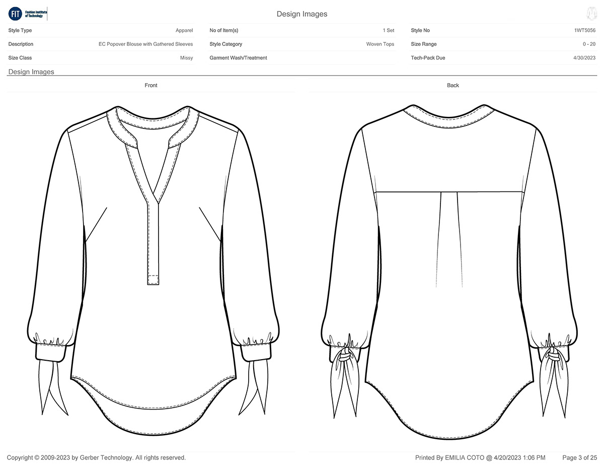 apparel Apparel Design fashion design FIT gerber plm manufacturing plm Tech Pack Technical Design