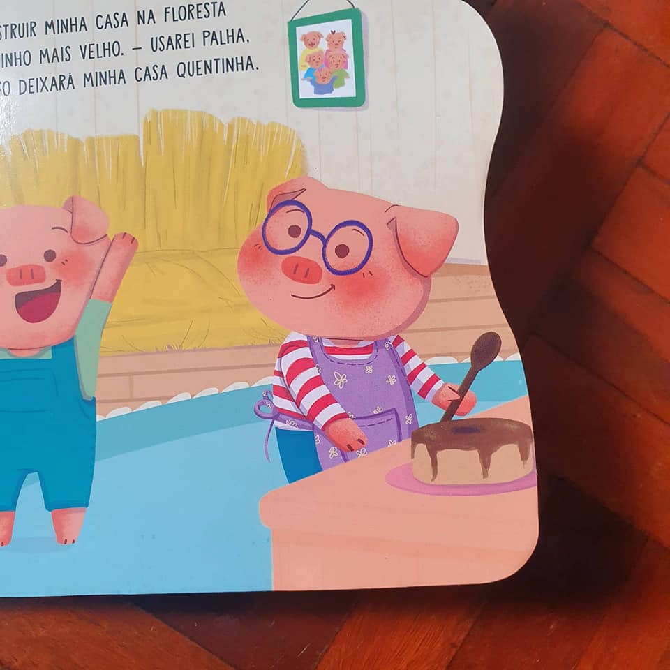 childrens book livro infantil Os Três Porquinhos Three Little Pigs
