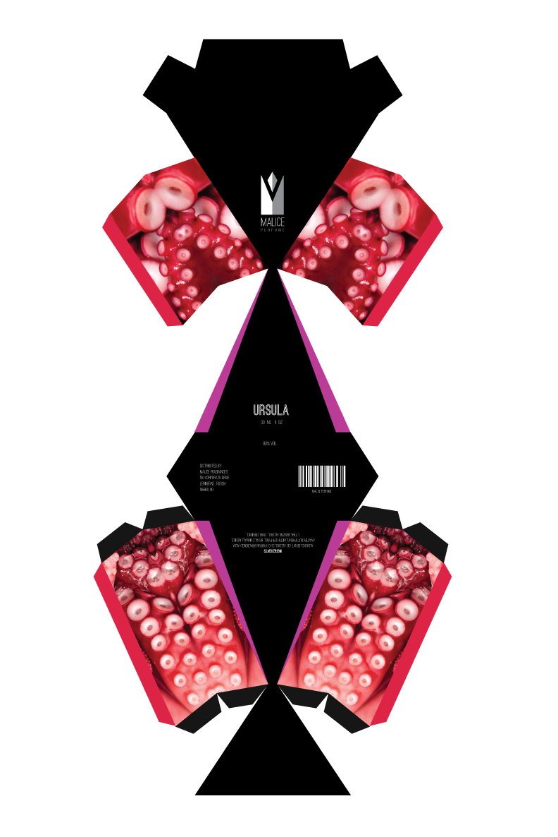Adobe Portfolio malice perfume villains Ursula deville maleficent bottle scent
