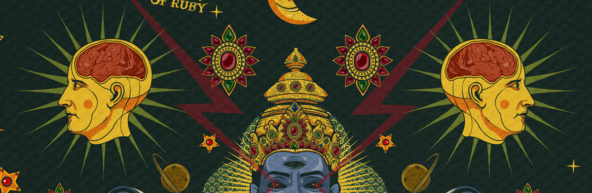 pattern indian God atmosphere artwork cloth