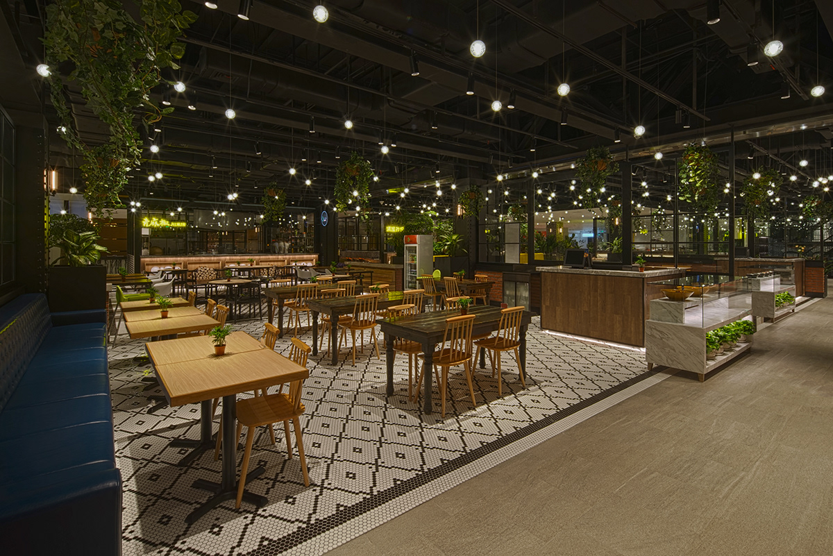 china concept F&B Food  garde harbin Interior shopping center