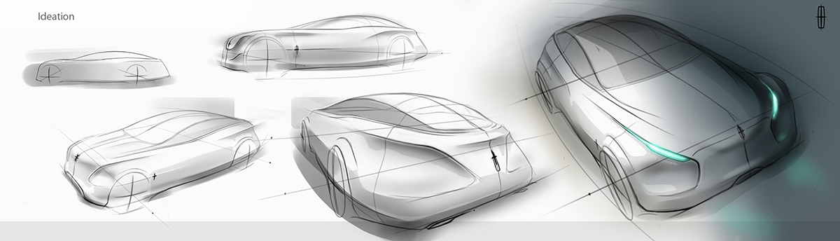 lincoln luxury simplicity electric responsible green elegance design proportion Big Car concept design