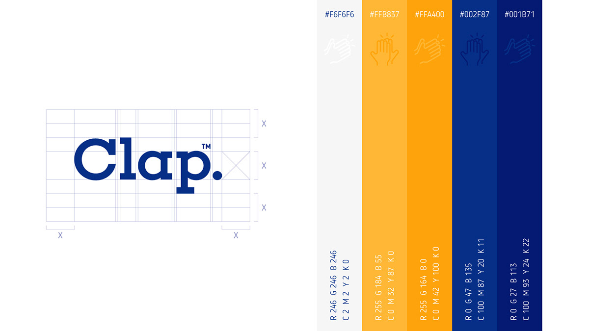 clap branding  brand identity Branding design logo graphic design  Event Exhibition  marketing   브랜드 아이덴티티