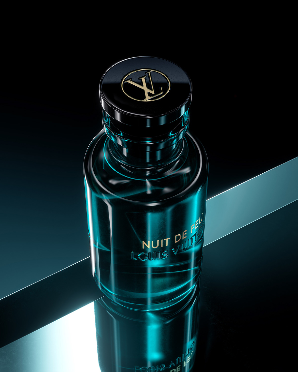 Louis vuitton 3D Render Product Photography perfume cinema4d CGI bottle beauty