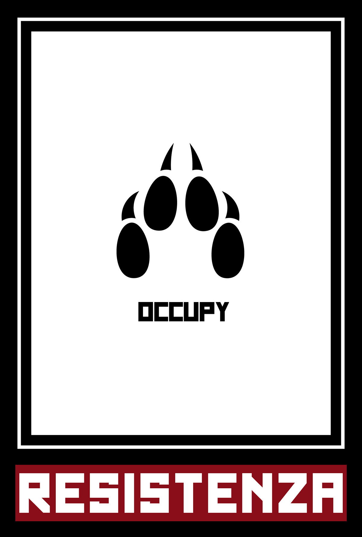 revolution occupy OBEY disobey Italy Beirut posters army Shepard Fairey anonymous black Lobo bchennaty wolf