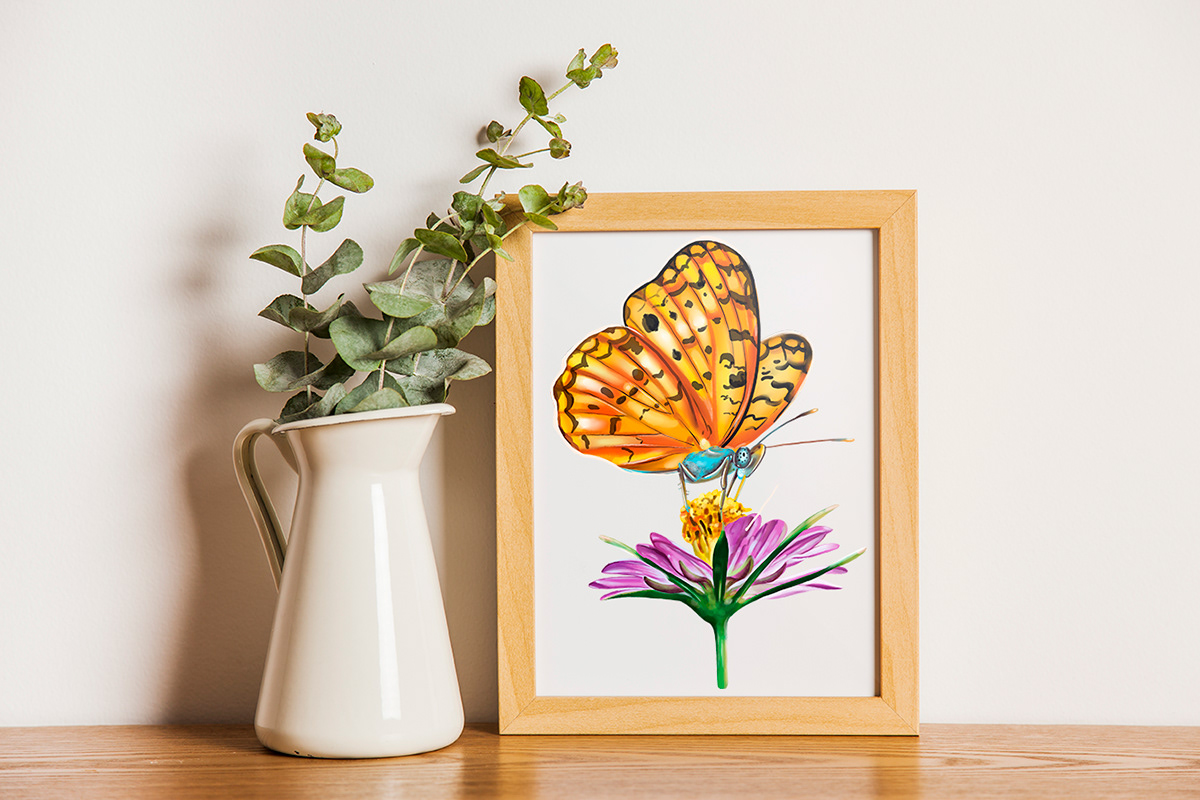 watercolor procreate watercolor flowers Watercolor brushes  brushes Procreate Digital Art  butterfly png illustration butterfly procreate brush Watercolor Floral